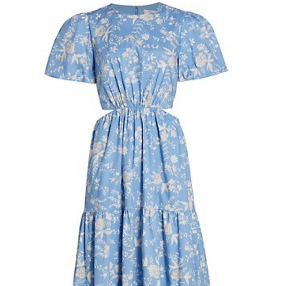 Wayf Plaza Floral Cut-Out Tiered Maxi Dress - Picture 2 of 8